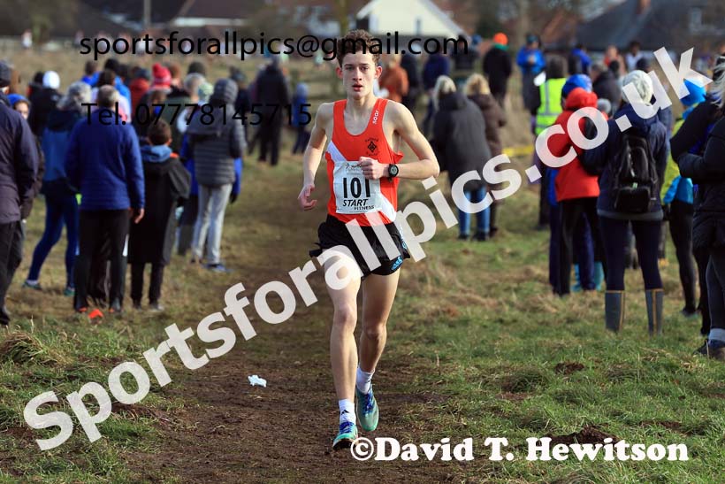 Boys Under-15s 2024 Northern Cross Country Champs., Sedgefield. Photo: David T. Hewitson/Sports for All Pics